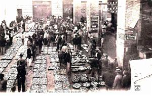 3034- Alger - Vente de Poisson aux encheres - 1908